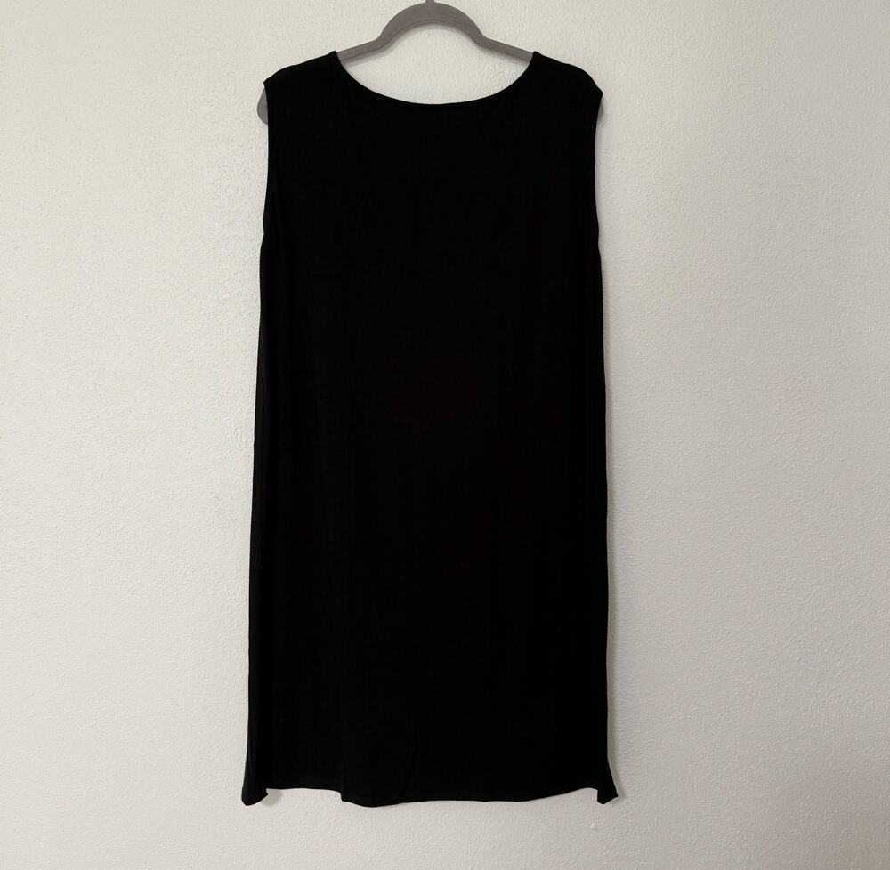 Eileen Fisher Women's Black Sleeveless Soft Stretch Dress Size XL